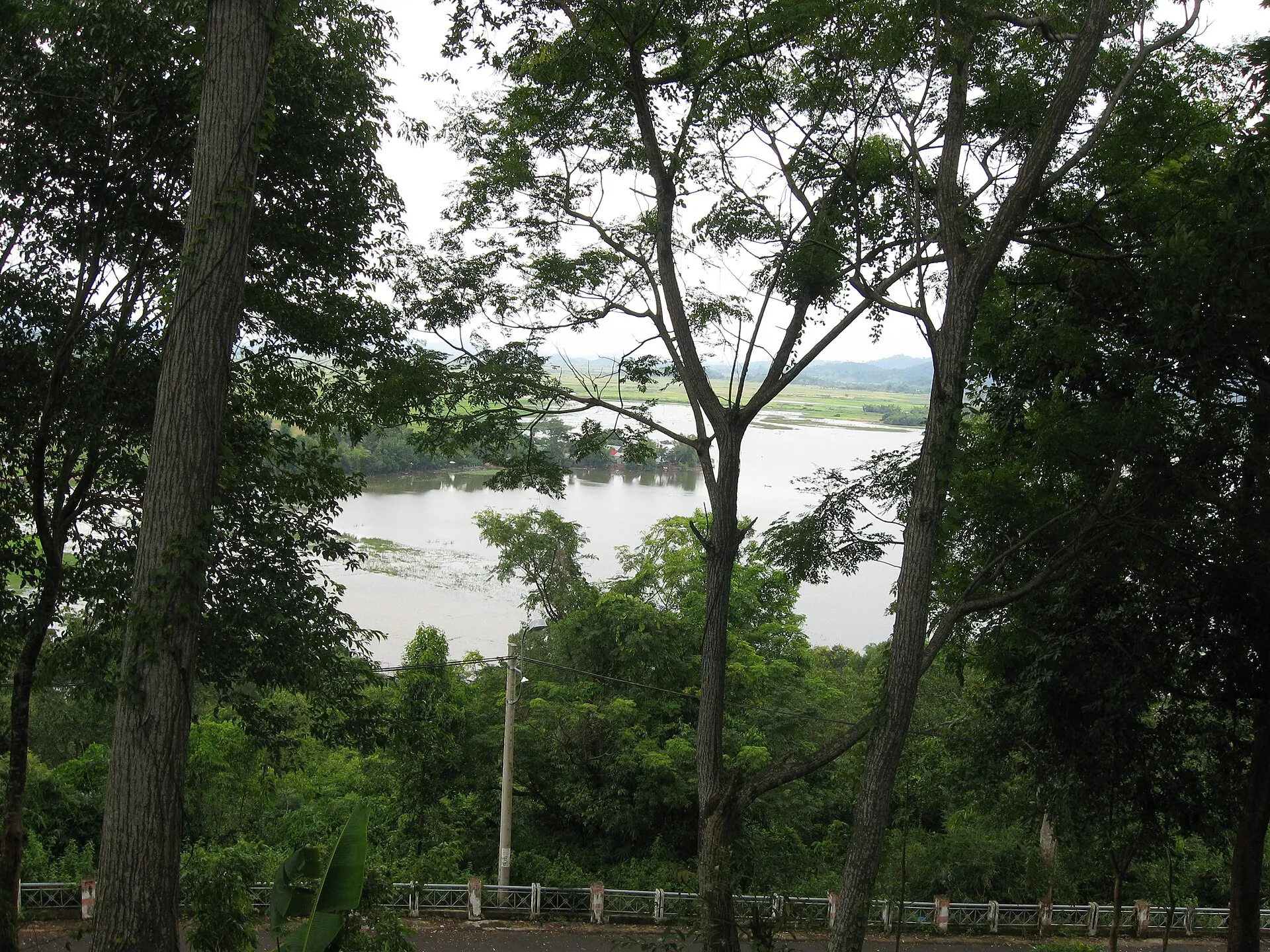 Still morning water on Lak Lake, a stop on the multi-day rides